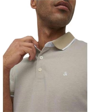 JACK AND JONES POLO & SLIM FIT CROCKERY BEIGE