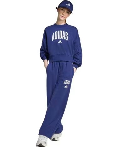 ADIDAS PANTALONI DELLA TUTA JM1539 BLU PER RAGAZZE MULTICOLOR