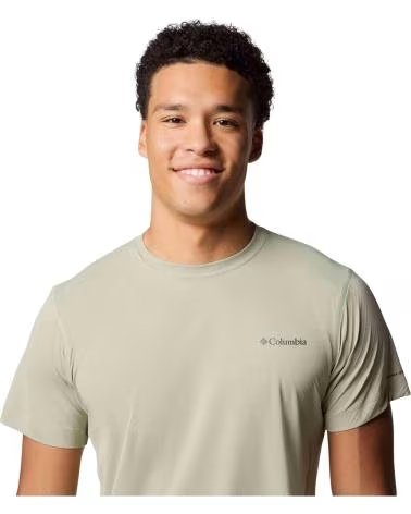 COLUMBIA MAGLIETTA A MANICHE CORTE 2118501348 BEIGE UOMO GREEN