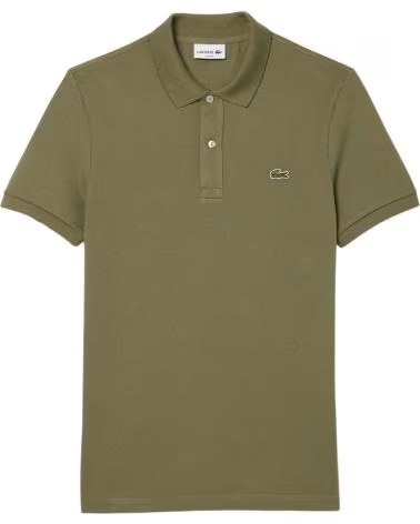LACOSTE POLO A MANICHE CORTE 124-14941960143192 VERDE MULTICOLOR