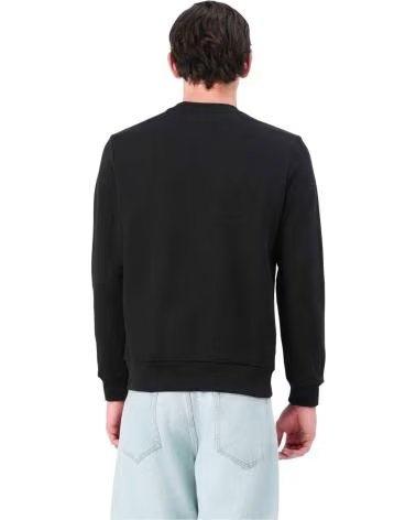LACOSTE SH5498-00-6XH SWEATSHIRT WITH CONTRAST PANELS NOIR-LAPONIE-SINOPLE
