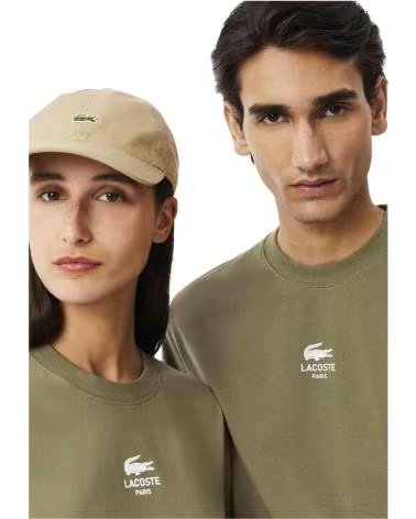 LACOSTE TH2739-00-E9F SHORT SLEEVE UNISEX T-SHIRT OLIVE 06Y