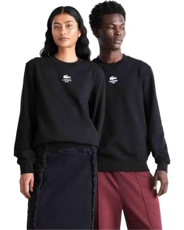 LACOSTE FELPA SH2736-031 UNISEX BLACK