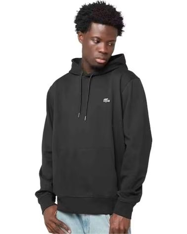 LACOSTE FELPA CON CAPPUCCIO SH5542-00-031 NERA NEGRO