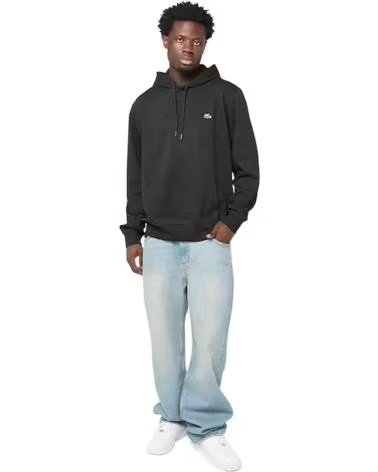LACOSTE FELPA CON CAPPUCCIO SH5542-00-031 NERA NEGRO