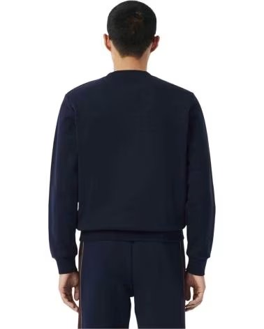 LACOSTE FELPA SH5498-00-6WZ A FASCE DA UOMO BLACK