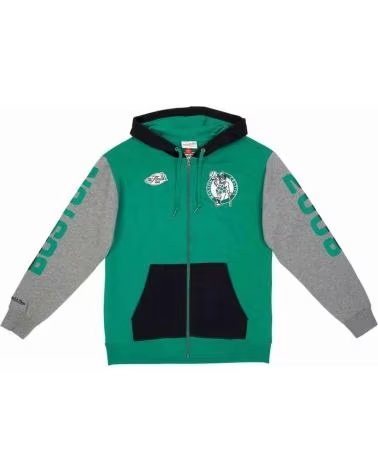 MITCHELL NESS FELPA CON ZIP & BOSTON CELTICS FPZP1179-BCEYYPPPKYGN