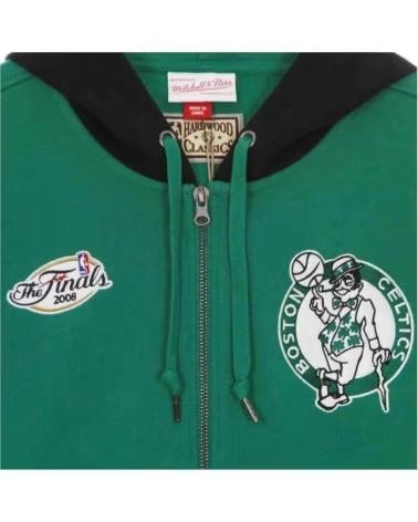 MITCHELL NESS FELPA CON ZIP & BOSTON CELTICS FPZP1179-BCEYYPPPKYGN