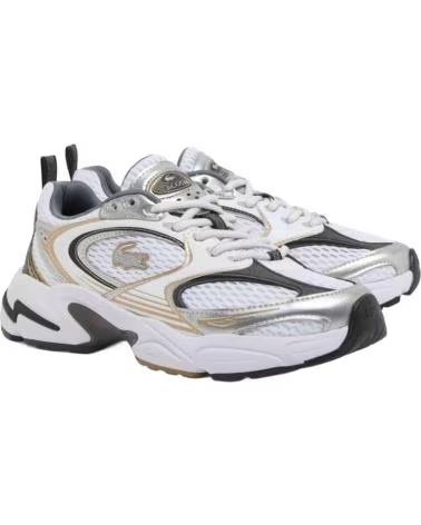 LACOSTE Zapatillas Storm 96 2K en blanco para mujer WHT-SLV