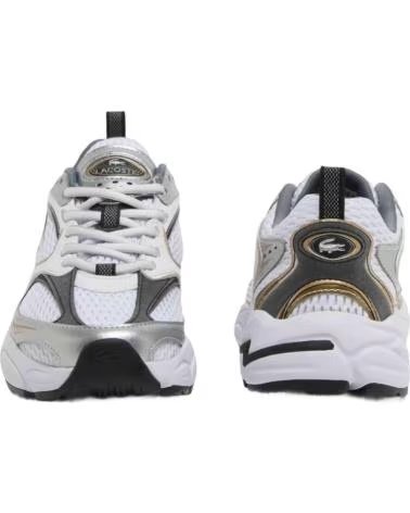 LACOSTE Zapatillas Storm 96 2K en blanco para mujer WHT-SLV