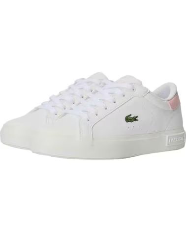 LACOSTE Zapatillas 750Suj00201Y9 en blanco para ninos WHT-LT PNK-SYNTHETIC