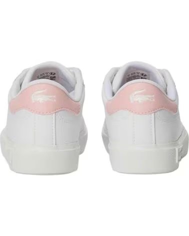 LACOSTE Zapatillas 750Suj00201Y9 en blanco para ninos WHT-LT PNK-SYNTHETIC