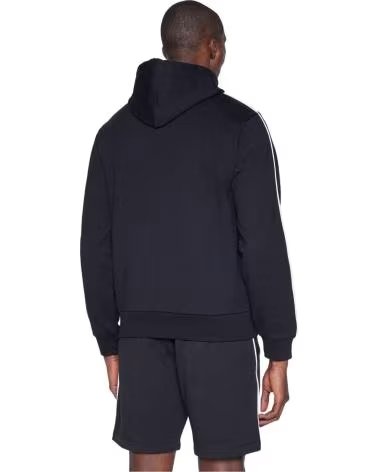 LACOSTE FELPA CON CAPPUCCIO SH9818-00-031 NEGRO BLANCO