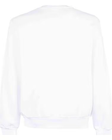 LACOSTE FELPA SH9801-001 GIROCOLLO WHITE