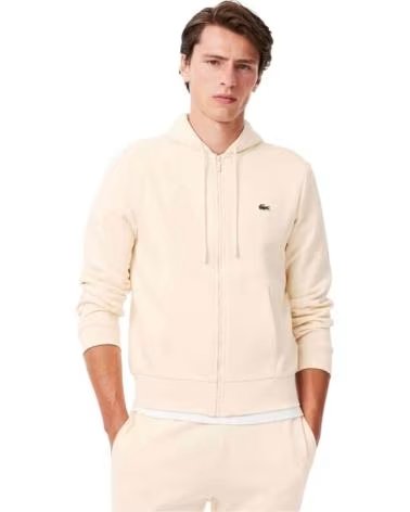 LACOSTE SH9626-XFJ UNISEX KAPUZENPULLOVER IN BEIGE LAPLAND