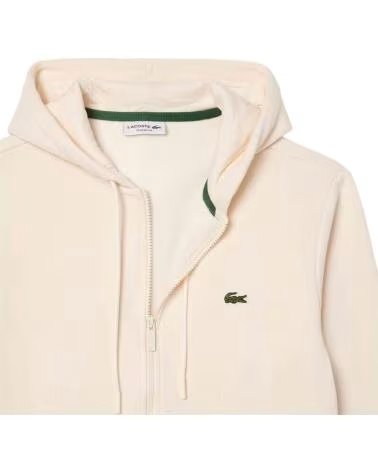 LACOSTE SH9626-XFJ UNISEX KAPUZENPULLOVER IN BEIGE LAPLAND