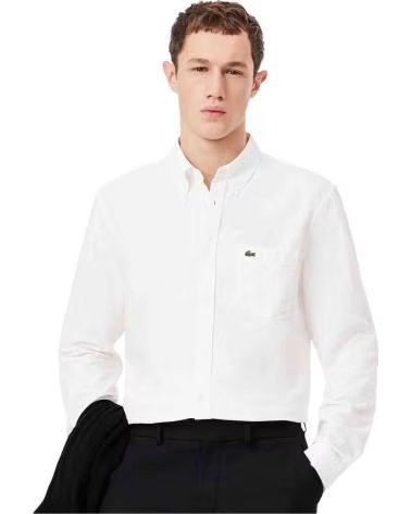 LACOSTE CAMICIA 077-51951498887507 DA UOMO BLANCO