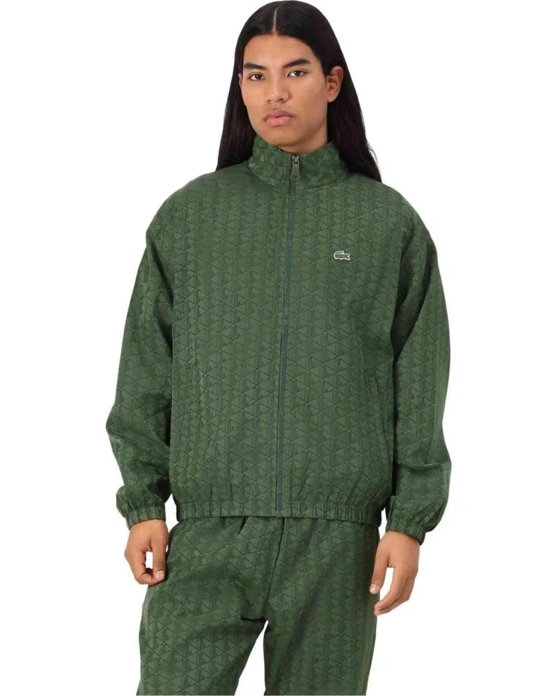 VESTE LACOSTE MONOGRAMME BH8902 HOMME VERT VERDE