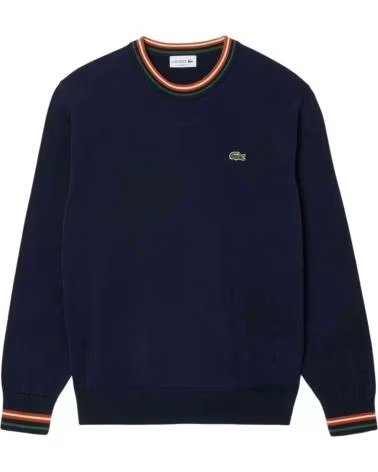 LACOSTE AH5158 STRICKPULLOVER FÜR HERREN AZUL MARINO