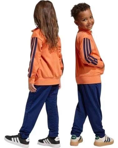 ADIDAS CONJUNTO DE AGASALHO LK 3S TRICOT PARA CRIANÇAS DUOR-DKBLUE