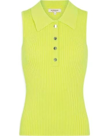 MORGAN TOP DE MALHA 412400100001 SEM MANGAS VERDE