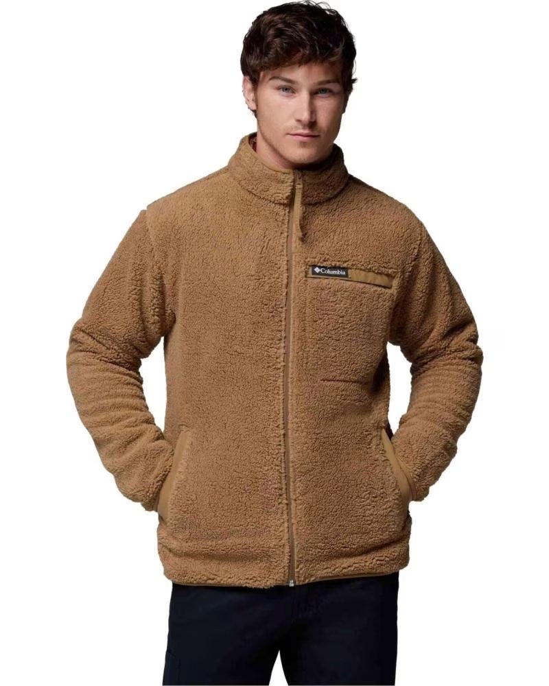 COLUMBIA VESTE POLAIRE RUGGED RIDGE HIGH PILE FULL ZIP MARRON