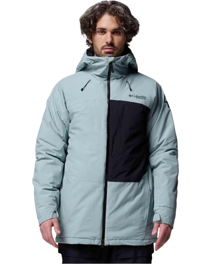 COLUMBIA CHAQUETA CHAQUETA CON CAPUCHA WINTER DISTRICT III AZUL EN AZUL PARA HOMBRE CELESTE