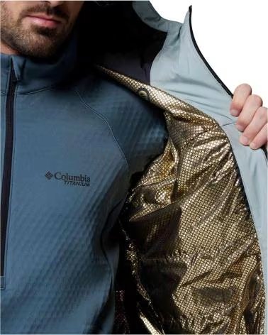 COLUMBIA CHAQUETA CHAQUETA CON CAPUCHA WINTER DISTRICT III AZUL EN AZUL PARA HOMBRE CELESTE