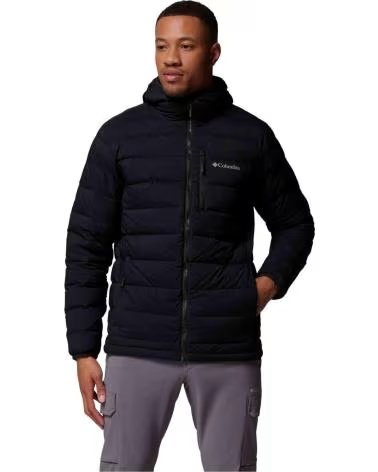 COLUMBIA CHAQUETA CHAQUETA CON CAPUCHA DRIFT PEAK STRETCH NEGRO EN NEGRO PARA HOMBRE DOWN