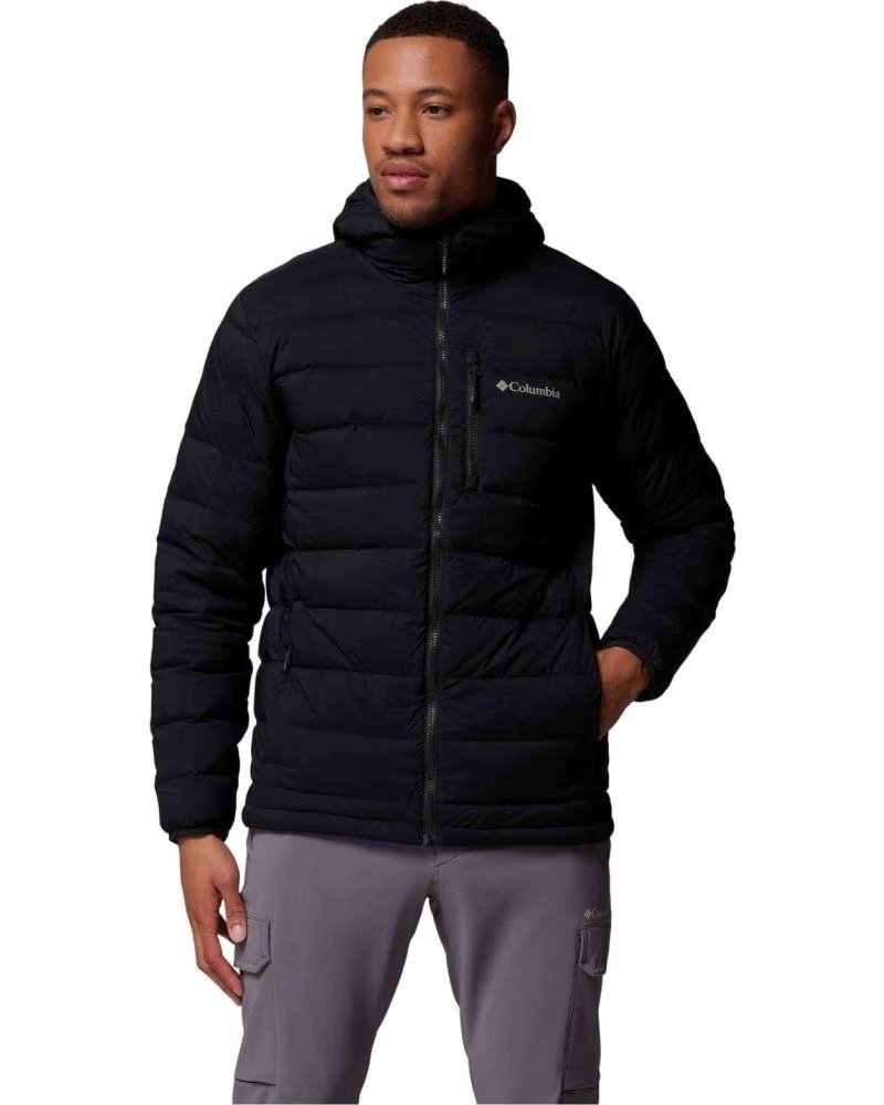 COLUMBIA CHAQUETA CHAQUETA CON CAPUCHA DRIFT PEAK STRETCH NEGRO EN NEGRO PARA HOMBRE DOWN
