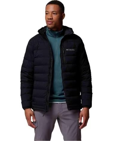 COLUMBIA CHAQUETA CHAQUETA CON CAPUCHA DRIFT PEAK STRETCH NEGRO EN NEGRO PARA HOMBRE DOWN