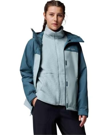 COLUMBIA CHAQUETA CHAQUETA CON CAPUCHA HIKEBOUND II INTERCHANGE AZUL PALIDO EN AZUL PARA MUJER