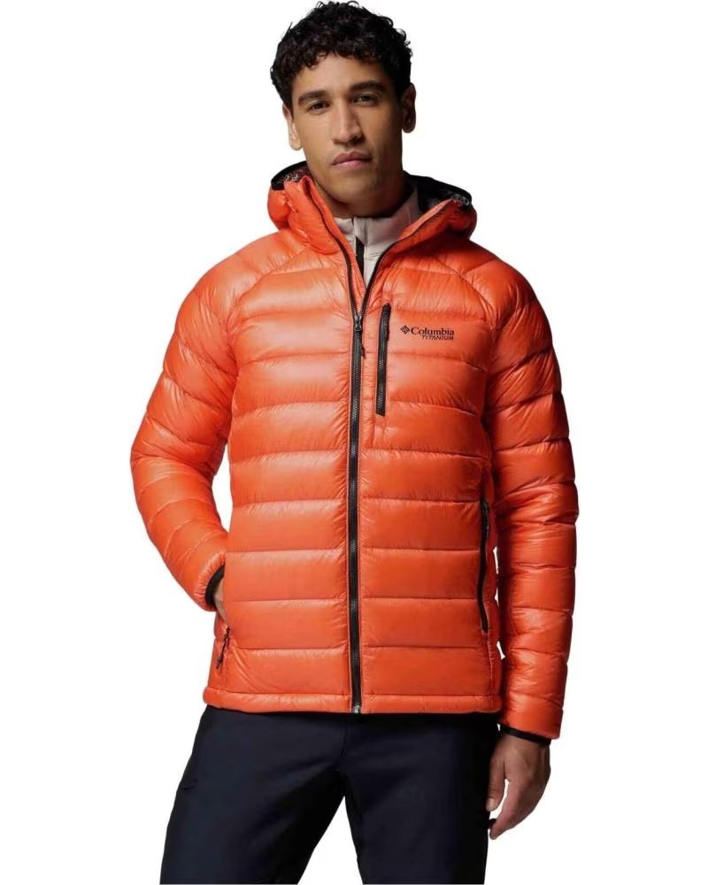 COLUMBIA GIACCA CON CAPPUCCIO DA UOMO ARCTIC CREST DOWN BRILLANTE