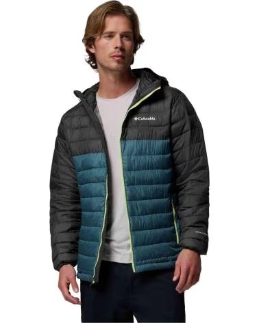 COLUMBIA CASACO COM CAPUZ POWDER LITE II VERDOSO