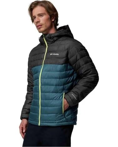 COLUMBIA CASACO COM CAPUZ POWDER LITE II VERDOSO