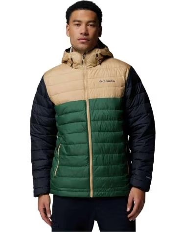 COLUMBIA GIACCA CON CAPPUCCIO POWDER LITE II NEGRO