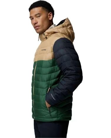 COLUMBIA GIACCA CON CAPPUCCIO POWDER LITE II NEGRO