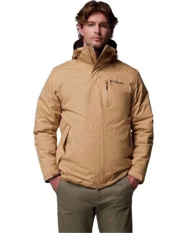 COLUMBIA SUDADERA CHAQUETA CON CAPUCHA OAK HARBOR INTERCHANGE MARRON EN BEIGE PARA HOMBRE AMARILLENTO