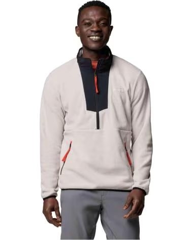 COLUMBIA FELPA IN PILE SEQUOIA GROVE HALF ZIP NEGRO