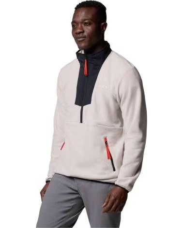 COLUMBIA FELPA IN PILE SEQUOIA GROVE HALF ZIP NEGRO