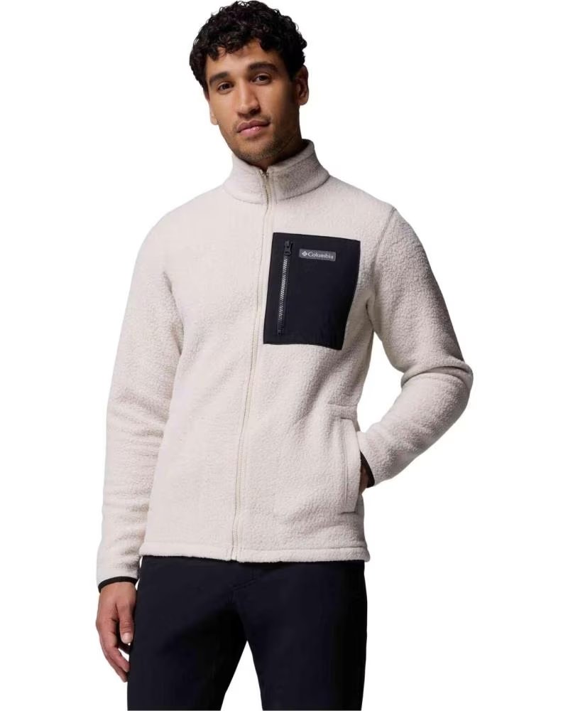 COLUMBIA FELPA CON ZIP JASPER RIDGE DA UOMO CREMA