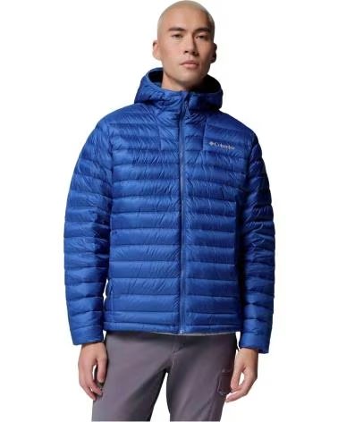COLUMBIA VESTE CORELITE DOWN À CAPUCHE BLEUE ULTRA
