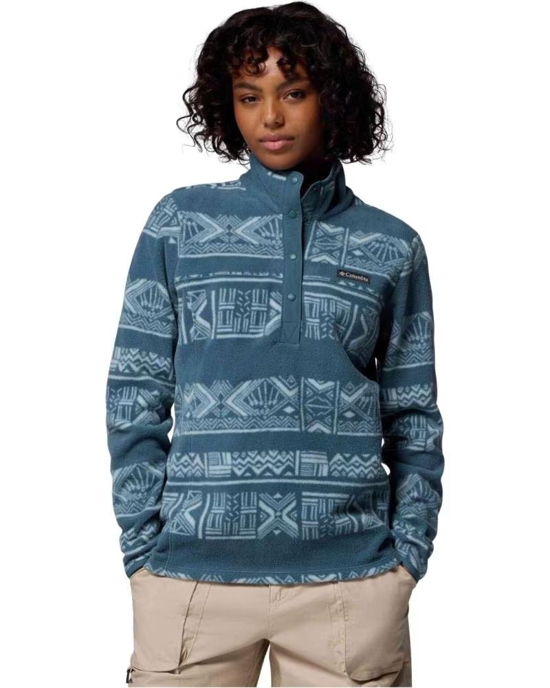 COLUMBIA FELPA IN PILE BENTON SPRINGS PRINTED HALF ZIP MUJER
