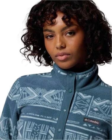 COLUMBIA FELPA IN PILE BENTON SPRINGS PRINTED HALF ZIP MUJER