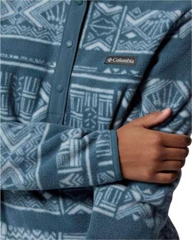 COLUMBIA FELPA IN PILE BENTON SPRINGS PRINTED HALF ZIP MUJER