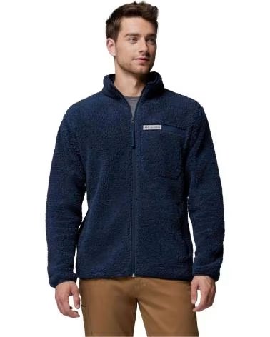 COLUMBIA GIACCA RUGGED RIDGE HIGH PILE FULL ZIP NOCHE