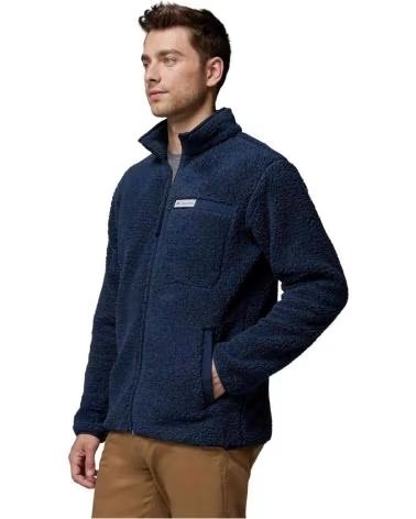 COLUMBIA GIACCA RUGGED RIDGE HIGH PILE FULL ZIP NOCHE