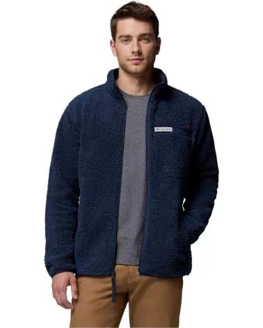 COLUMBIA GIACCA RUGGED RIDGE HIGH PILE FULL ZIP NOCHE