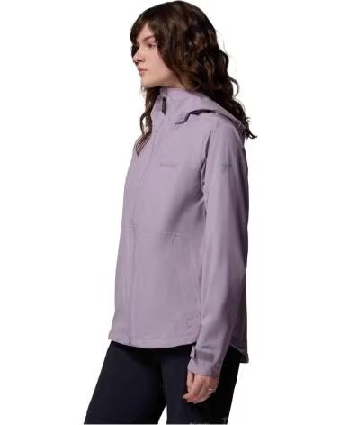 COLUMBIA CHAQUETA CHAQUETA CON CAPUCHA AMPLI-DRY II SHELL VIOLETA CLARO EN MORADO PARA MUJER