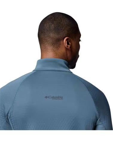 COLUMBIA FELPA CRYSTAL LEAF OMNI-HEAT HELIX HALF ZIP PALIDO